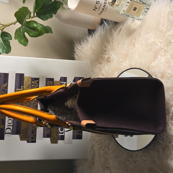 Tory Burch NWOTs Canvas Colorblock Tote - Picture 8 of 14